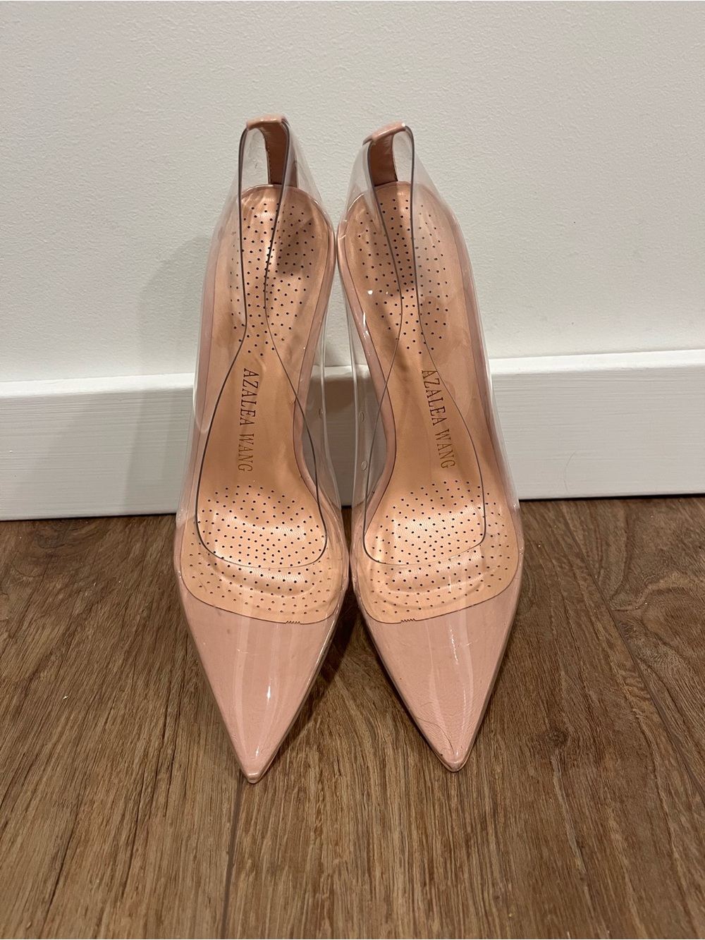 Azalea Wang nude/ transparent heels - Picture 3 of 12